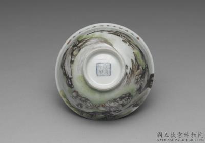 图片[3]-Tea bowl with landscape and figure in falangcai painted enamels, Qianlong reign (1736-1795), Qing dynasty-China Archive